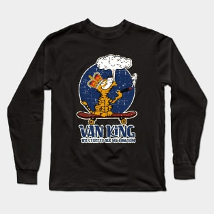 van King - King Tiger Smoking RVAH-1 - Grunge Style Long Sleeve T-Shirt